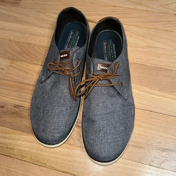 Skechers Men\'s Charcoal Loafers Free Shipping! Skechers Men main image 4